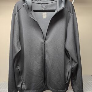 All in Motion Men’s XL Full-Zip Performance Hoodie – Dark Gray